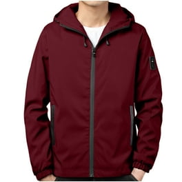 Xysaqa Men's Spring Fall Jacket Hooded Windproof Lightweight