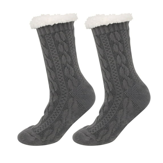Kaemgyyd Men's and Women's per Fuzzy Socks Winter Cozy Warm Fleece Lined Socks Soft Comfy Thick Non Knit Socks