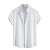Kaemgyyd Mens Button down Shirt Jacket Summer Casual Knit Ribbed Short Sleeve Shacket Lightweight Fashion Solid Coat Top