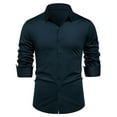 thumbnail image 1 of Kaemgyyd Mens Dress Shirts Solid Long Sleeve Stretch Wrinkle-Free Formal Shirt Fashion Work Business Casual Button down Shirts, 1 of 6