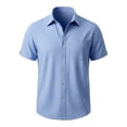 thumbnail image 1 of Kaemgyyd Mens Hawaiian Shirts Breathable Short Sleeve Button Down Shirts Summer Vacation Beach Shirts with Pocket, 1 of 7