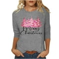 thumbnail image 1 of Kaemgyyd Merry Christmas Shirt for Women Trendy Crewneck Print Pajamas Tee Casual Loose Long Sleeve Cute Tops for Women, 1 of 4