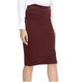 thumbnail image 1 of Kaemgyyd Midi Skirts for Women Elegant High Waist Knee Length Stretch Skirt Solid Bodycon Pencil Wedding Guest Work Skirt, 1 of 6