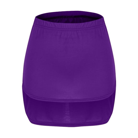 Kaemgyyd Mini Skirt for Women Casual Pencil Bodycon Short Skirts High Low Elastic Waist Bottom for Workout Sports