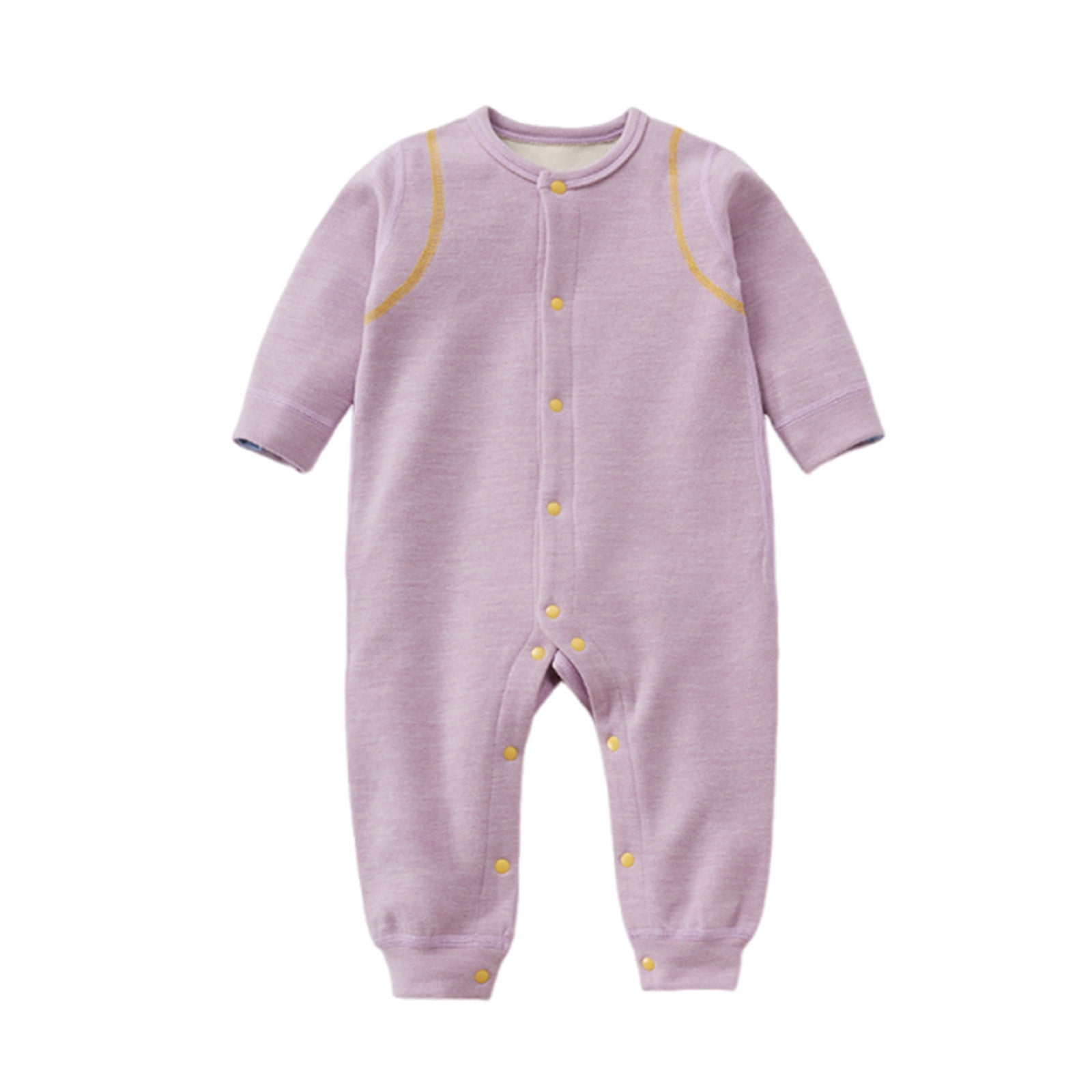 Once Warm Romp Kaemgyyd Newborn Baby Romp 2024 Fall Winter Warm Clothes Soft Comfy ...