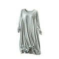 thumbnail image 1 of Kaemgyyd Nightgowns for Women Soft Cozy Night Shirt Sleepwear Fashion Loose Stripe Loungewear with Pockets, 1 of 4
