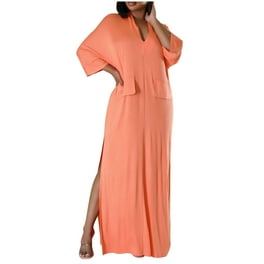 Casual 3/4 sleeve Solid Color V neck Maxi Plus size bodycon Dresses Casual 3/4 sleeve Solid Color V neck Maxi Plus size bodycon Dresses