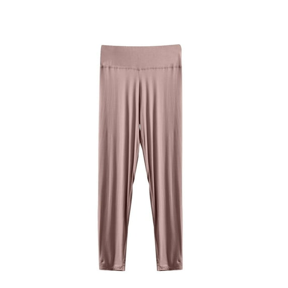 Kaemgyyd Pajama Pants Women Soft Lounge High Waist Baselayer Cropped Pants Comfy Ankle Length Yoga Pj Bottoms Sleepwear