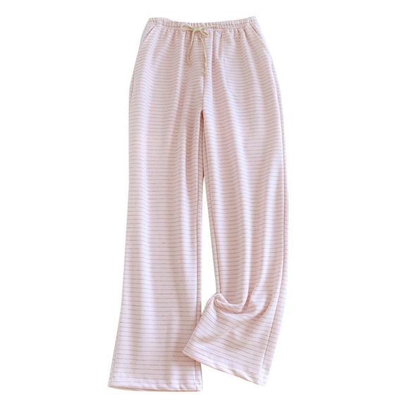 Kaemgyyd Pajama Pants for Women Lounge Comfy Drawstring Pj Bottoms Pants Cute Stripe Sleepwear with Pockets