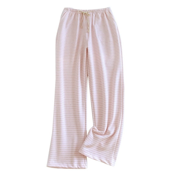 Kaemgyyd Pajama Pants for Women Lounge Comfy Drawstring Pj Bottoms Pants Cute Stripe Sleepwear with Pockets