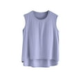 thumbnail image 1 of Kaemgyyd Pajama Tops for Women Built in Bra Sleeveless Comfy Undershirts Crewneck Base Layer Tank Tops Sleep Shirts, 1 of 5
