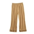 thumbnail image 1 of Kaemgyyd Pajamas Pants for Women Comfy Casual Elastic Waist Sleepwear Palazzo Lounge Pants Wide Leg Pj Bottoms, 1 of 5