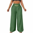 thumbnail image 1 of Kaemgyyd Palazzo Pants for Women High Waisted Wide Leg Stretchy Trousers Vintage Casual Flowy Pants Outfit, 1 of 4