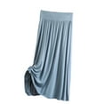 thumbnail image 1 of Kaemgyyd Pleated Skirts for Women Elastic High Waist Soft Lounge Skirt Solid Color Basic Flowy Skirt Fall Winter, 1 of 3