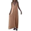 thumbnail image 1 of Kaemgyyd Plus Size Dresses for Women Boho Summer Beach Vaction Cami Dresses Casual Deep V Loose Comfy Dress with Pockets, 1 of 6