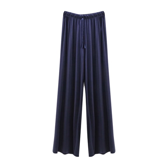 Kaemgyyd Plus Size Pajama Pants Soft Comfortable Wide Leg Flowy Sleepwear Lounge Drawstring Loose Fit Pj Bottoms Trousers