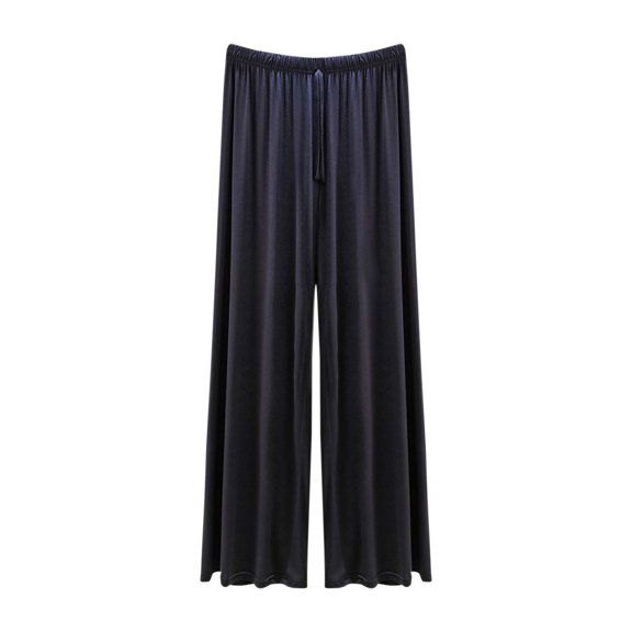 Kaemgyyd Plus Size Pajama Pants Soft Comfortable Wide Leg Flowy Sleepwear Lounge Drawstring Loose Fit Pj Bottoms Trousers