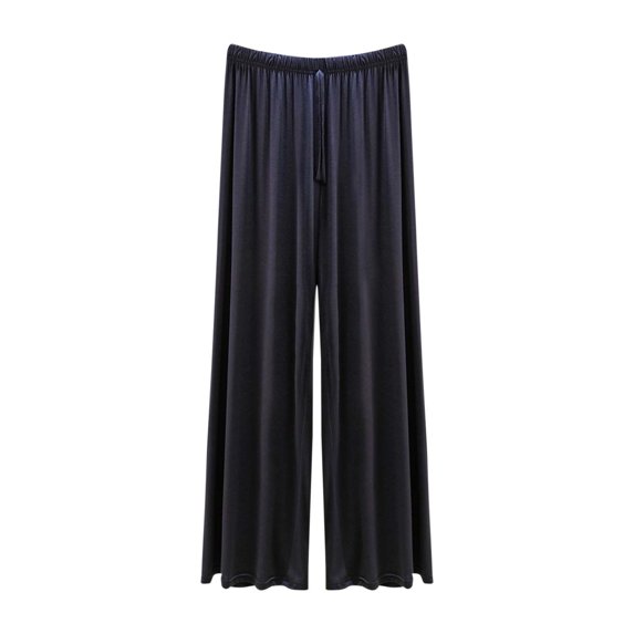 Kaemgyyd Plus Size Pajama Pants Soft Comfortable Wide Leg Flowy Sleepwear Lounge Drawstring Loose Fit Pj Bottoms Trousers