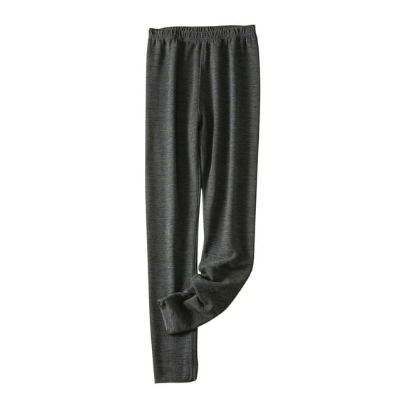 Kaemgyyd Plus Size Pants for Women Base Layer Elastic Waist Straight Leg Trousers Casual Loose Thermal Warm Bottom
