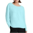 thumbnail image 1 of Kaemgyyd Plus Size Sweatshirts for Women Winter Warm Sherpa Plush Long Sleeve Warm Top Fleece Lined Solid Color Loose Pullover, 1 of 3