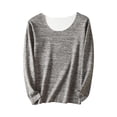 thumbnail image 1 of Kaemgyyd Plus Size Top for Women Winter Warm Basic Undershirt Long Sleeve Thermal Casual Shirts Soft Base Layering Tee for Cold Weather, 1 of 3