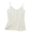 thumbnail image 1 of Kaemgyyd Plus Size Tops for Women Casual Spaghetti Strap Crew Neck Stretch Shirt Sleeveless Camisole Basic Tee Summer Clothes, 1 of 4