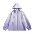 thumbnail image 1 of Kaemgyyd Raincoat for Women Gradient Waterproof Long Sleeve Drawstring Coats Lightweight Windbreaker Hoodies Travel Jacket, 1 of 3