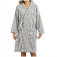 thumbnail image 1 of Kaemgyyd Robes for Women Soft Cozy Fleece Robe Plush Knee Length Bathrobe Casual Ladies Clothes（Gray,One Size）, 1 of 6