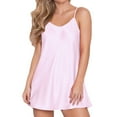 thumbnail image 1 of Kaemgyyd Satin Nightgowns for Women Plus Size V Neck Silk Sleep Dress Comfy Solid Nightdress Spaghetti Strap Pajamas Sleepwear, 1 of 6