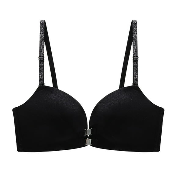 Kaemgyyd Seamless Bras for Women Front Closure Adjustable Spaghetti Strap Sport Bra Fashion Full Coverage T-Shirt Bras for Yoga