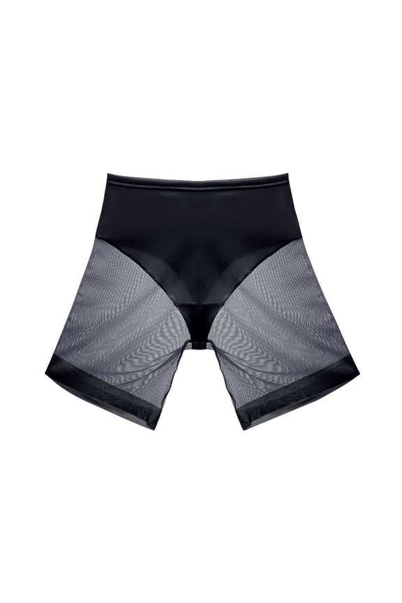 Shapewear for Women Seamless Elastic Waist See Through Body Shaper Butt Lifting Boyshort Short for Under Dresses