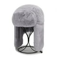 thumbnail image 1 of Kaemgyyd Sherpa Hat for Women and Men Winter Warm Fleece Lined Hats with Ear Flaps Plush Thick Ski Snow Cap for Cold Weather, 1 of 2