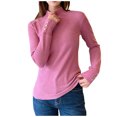 thumbnail image 1 of Kaemgyyd Shirts for Women Lightweight Mock Neck Button Long Sleeve Tops Casual Base Layer Basic Stretch Thermal Tunic Tee, 1 of 3