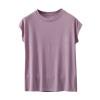 Kaemgyyd Shirts for Women Soft Comfy Short Sleeve V Neck Pajama Tops Summer Fashion Trendy Outfits Clothes