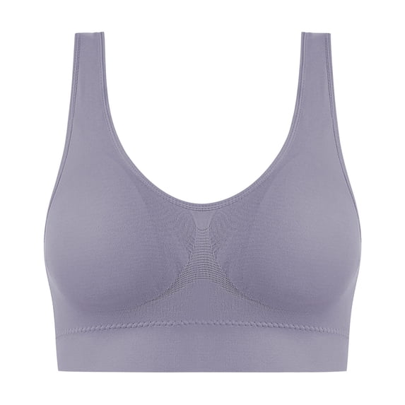 Kaemgyyd Sports Bras for Women No Underwire Lifting Seamless Comfortable Yoga Bra Breathable Low Back Support Workout Gym Bras