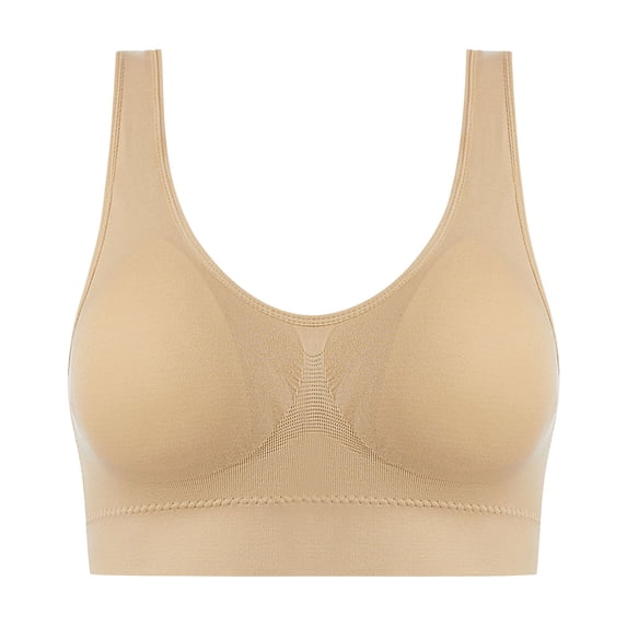 Kaemgyyd Sports Bras for Women No Underwire Lifting Seamless Comfortable Yoga Bra Breathable Low Back Support Workout Gym Bras