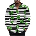 thumbnail image 1 of Kaemgyyd St Patrick's Day Men's Shirt Fashion Green Printed Long Sleeves Button down Tops Spring Fall Fashion Clothes, 1 of 3