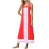 thumbnail image 1 of Kaemgyyd Sundresses for Women Fashion Stripes Sleeveless Casual Loose Midi Dress Square Collar Flowy Tank Dresses for Beach Vaction, 1 of 7