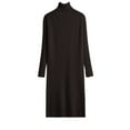 thumbnail image 1 of Kaemgyyd Sweater Dress for Women Casual Long Sleeve Fall Winter Dresses Turtle Neck Pullover Ribbed Knit Dress, 1 of 3