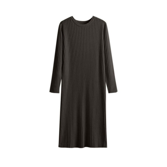 Kaemgyyd Sweater Dress for Women Fall Winter Long Sleeve Casual Pullover Dresses Trendy Warm Ribbed Knit Dress