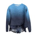 thumbnail image 1 of Kaemgyyd Sweaters for Women Winter Fall Crew Neck Knit Pullover Casual Fashion Gradation Long Sleeve Tops Clothes, 1 of 4