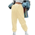 thumbnail image 1 of Kaemgyyd Sweatpants for Women Joggers Baggy Cinch Bottom High Waisted Drawstring Workout Active Baggy Lounge Trousers with Pockets, 1 of 5