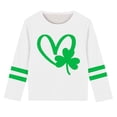 thumbnail image 1 of Kaemgyyd Toddler Baby Boy St. Patrick's Day T-Shirt Fashion Green Graphic Tee Teen Girls Long Sleeve Spring Top 3-14 Years, 1 of 5