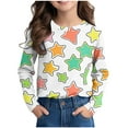 thumbnail image 1 of Kaemgyyd Toddler Baby Outfit Boy Girl Loose Stars Crewneck Pullover Tops Casual Fashion Long Sleeve Shirt Spring Clothes, 1 of 6