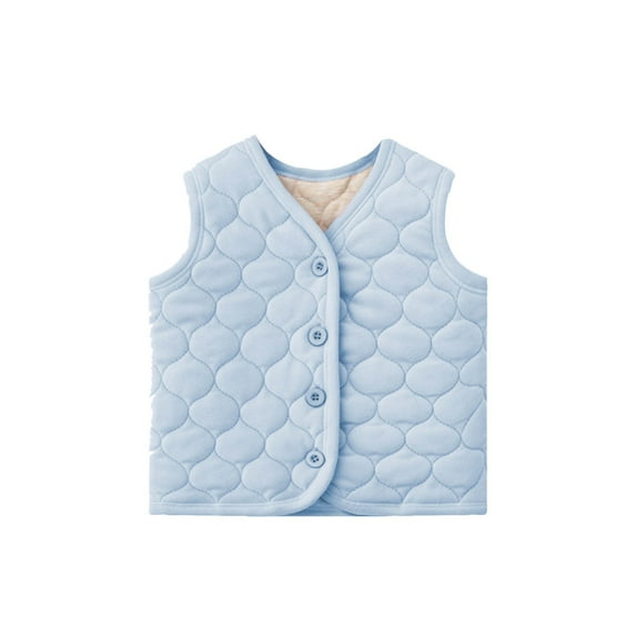 Kaemgyyd Toddler Boys Girls Fall Winter Vest Lightweight Sleeveless Puffer Fleece Lined Coat Warm Jacket Clothes for 2-15 Years