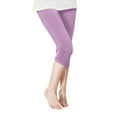 thumbnail image 1 of Kaemgyyd Toddler Girls Capri Leggings Cute Fashion Stretch Basic Tights Casual Cropped Trousers Summer Baby Clothes 2-13 Years, 1 of 6