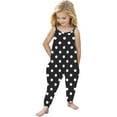 thumbnail image 1 of Kaemgyyd Toddler Girls Clothes Romper Cute Polka Dot Spaghetti Strap Sleeveless Jumpsuit Summer Outfits with Pockets 1-6 T, 1 of 5