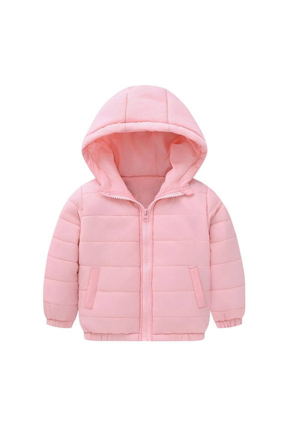 Toddler Infant Winter Coats Lightweight Warm Puffer Jacket Casual Zipper Hooded down Outwear for Baby Boys Girls 1-10 T