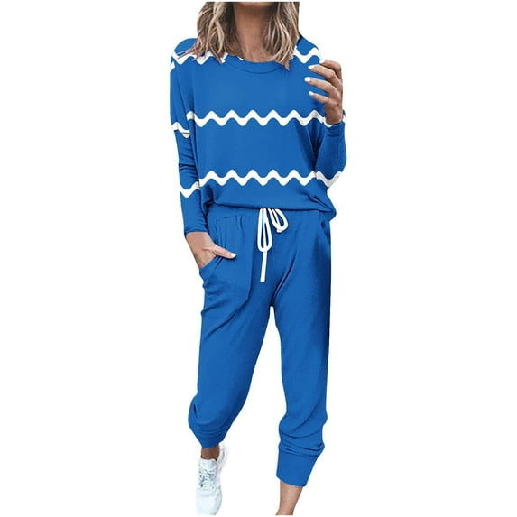 Kaemgyyd Two Piece Outfits for Women Plus Size Crewneck Pullover Tops and Jogger Pants Sweatsuits Lounge Tracksuit Set with Pockets