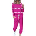 thumbnail image 1 of Kaemgyyd Two Piece Outfits for Women Plus Size Crewneck Pullover Tops and Jogger Pants Sweatsuits Lounge Tracksuit Set with Pockets, 1 of 5